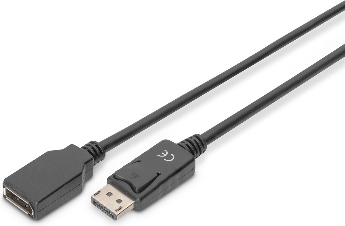 DisplayPort verlengkabel - versie 1.2 (4K 60Hz) / zwart - 2 meter
