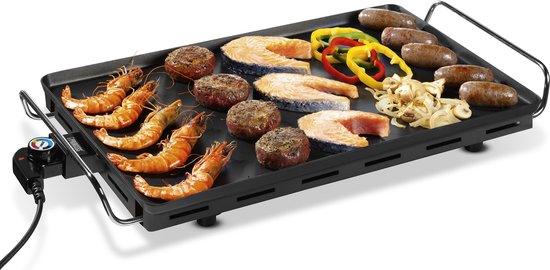 Princess Bakplaat 102325 - Table Chef Classic - Grillplaat - Gourmet - 60x36 cm - 2500W - 2 meter snoer - Regelbare thermostaat - Voor 8 tot 10 personen - Teppanyaki