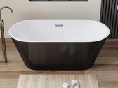 Shower & Design Vrijstaande design badkuip TWIGGY -150*70*58cm - zwart L 150 cm x H 58 cm x D 70 cm