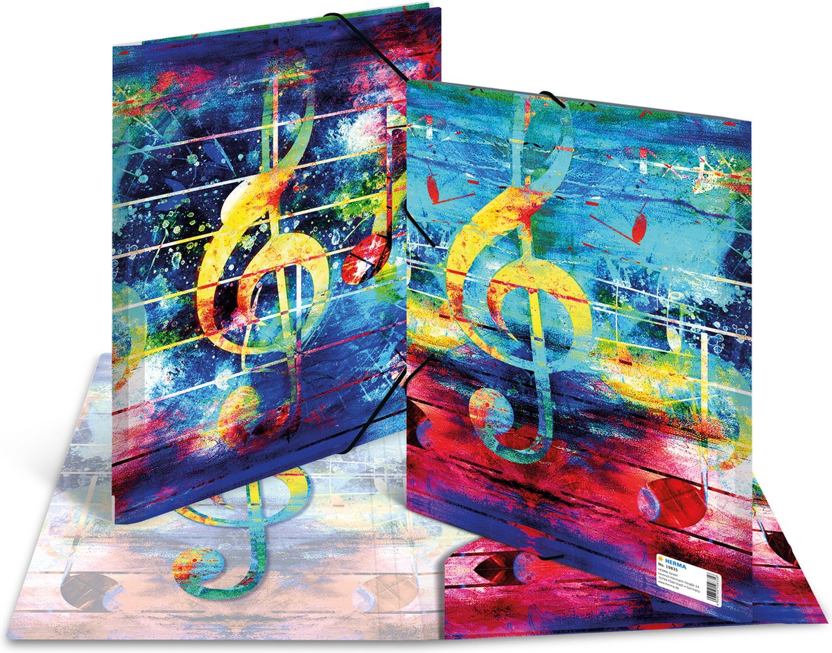 Elastomappen A4 PP Music