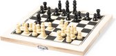 Jeu d'échecs jeu de voyage - Echecs - Jeu d'échecs - Pièces d'échecs - Jeux de voyage adultes - Avec boîte de rangement - Bois