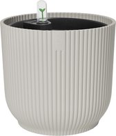 Elho Vibes Fold Rond 22 avec Système D'Irrigation - Plastique 100% Recyclé - Pot De Fleurs pour Intérieur - Ø 22 cm - Blanc
