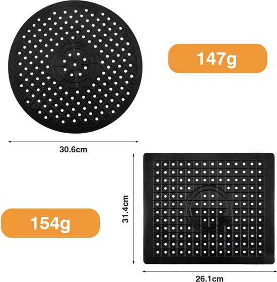 Siliconen Afdruipmat Siliconen Gootsteenmat 30,5x30,5 Cm - Antislip, Hittebestendig, Geperforeerd, Voor In De Spoelbak (donkergrijs) Hittebestendige Siliconen Mat