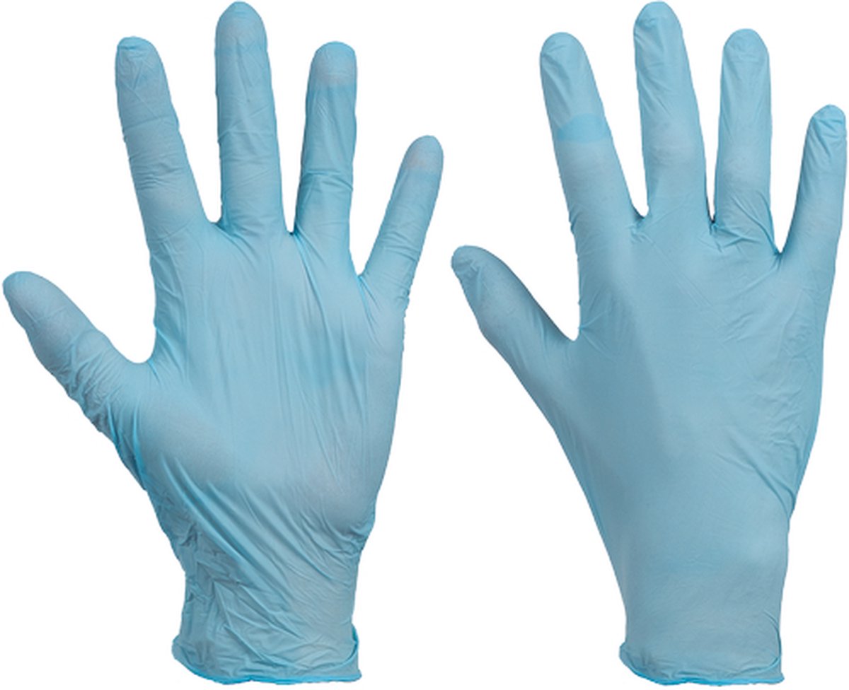 Dermik NA35 nitril handschoen nonpowd.100pcs 01090098 - Blauw - 10