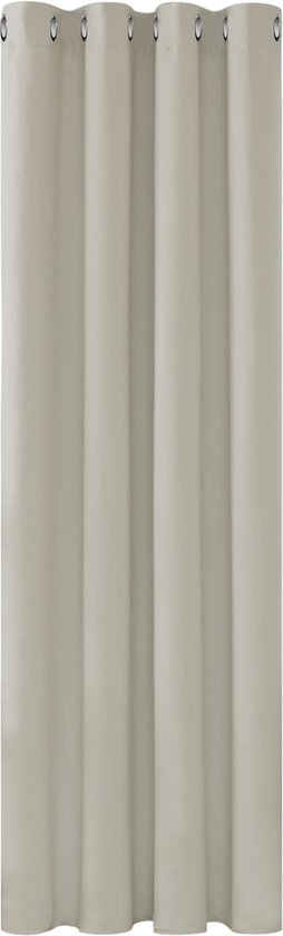 Verduisteringsgordijnen Grommet 84 inch Lengte, Thermische Gordijnpanelen voor Slaapkamer, Woonkamer, 132x214 cm (B x H), Crème, 1 stuk