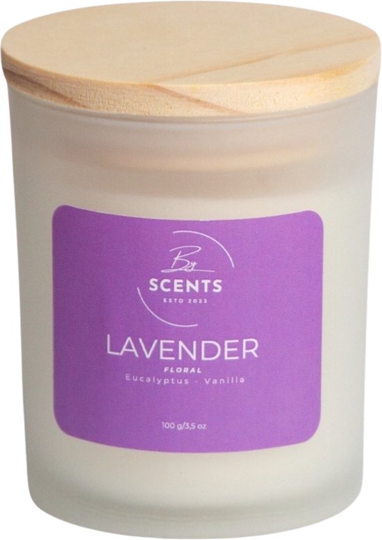 ByScents Lavender Geurkaars - 100g - 20 branduren