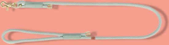 TRIXIE SOFT ROPE HONDENRIEM ZWART / GRIJS 100X1 CM