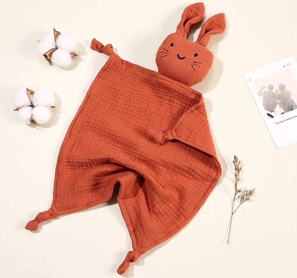 Goedkoopste Knuffeldoekje | speendoekje | hydrofiel | 4026 brique