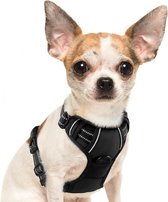 De Millennials - Hondentuig Harnas- Zwart - Maat S - hondentuigje - Anti Pull - Borst Harnas - Geen pull - Veiligheidsharnas - pet care - controle hulpmiddel - Joggen - Hondenhalsbanden - uitlaten - zinnelijk - doggy- reflecterend - honden