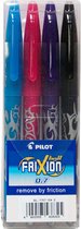 Pilot FriXion - Rollerball pen 0.7 mm - Bruin, Lichtblauw, Roze,  Violet  - set 4 stuk(s)