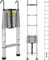 Narlonzo® - Ladder Télescopique - 5,20 M - Aluminium - Ladder - Escaliers Dépliants - Escabeau - Escaliers Pliants