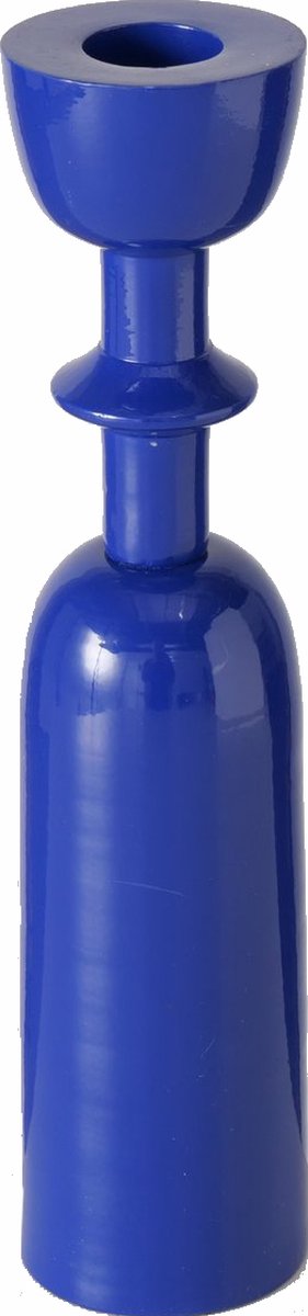 Boltze Moderne kandelaar mat blauw aluminium 22,5 cm