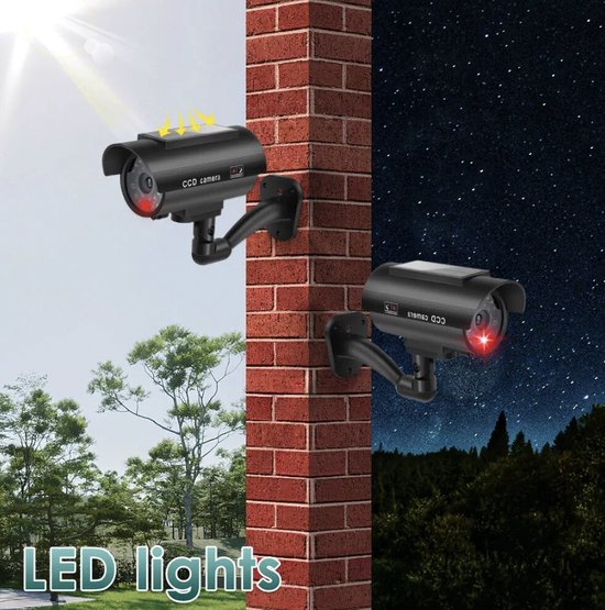 HiCHiCO® Outdoor Dummy Camera met LED's indicator - 2 Pack van HI — afbeelding 5
