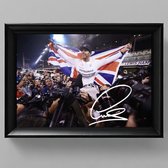 Lewis Hamilton Ingelijste Handtekening – 15 x 10cm In Klassiek Zwart Frame – Gedrukte handtekening – Formule 1 - F1 - Mercedes
