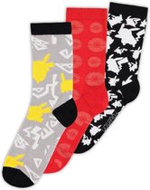 Pokémon - Chaussettes Crew (Paquet de 3)