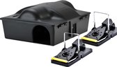 VerminBuster Rattenvoerdoos Multibox + 2 Rattenvallen - Inclusief Slot - Effectief en Veilig- Rattenvoerkist - Lokdoos