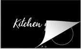 KitchenYeah® Inductie beschermer 83x52 cm - Kitchen queen - Keuken - Quotes - Spreuken - Vrouw - Kookplaataccessoires - Afdekplaat voor kookplaat - Inductiebeschermer - Inductiemat - Inductieplaat mat