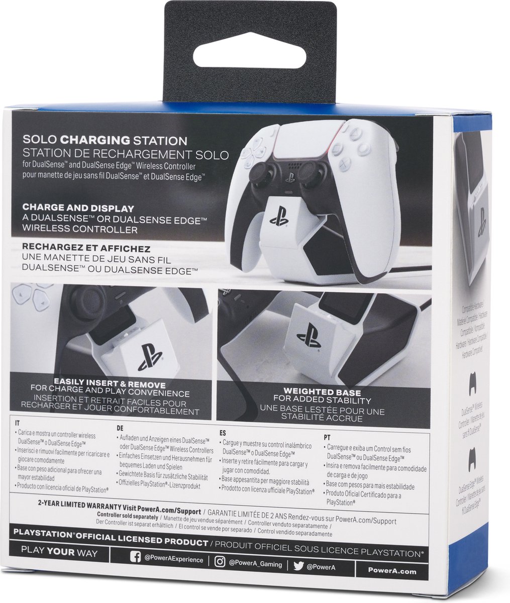 PowerA PS5 Solo-oplaadstation voor DualSense Draadloze Controller – Wit – foto 7