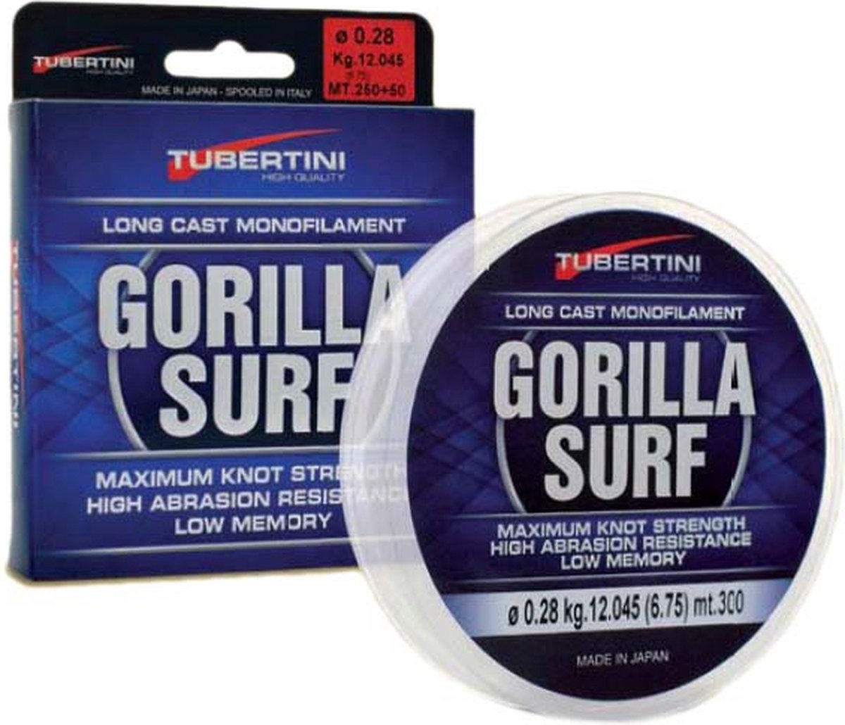 Tubertini Gorilla Surf Monofilament 2000 M Transparant 0.120 mm