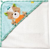 Serviette de bain - serviette de bain poncho enfant en coton - serviette avec renard mignon - serviette de bain bébé avec capuche pour bébés et jeunes enfants à partir de 0+ mois - serviette à capuche 80 x 80 cmFehn Safari 3D Activity Blanket
