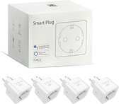 K&L Smart Plug - Compteur d'énergie - Horloge - Compatible Google Home, Amazon Alexa et IFTTT - Smart Plug 4 pièce (s)
