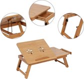 Laptoptafel voor bed, opvouwbare bedtafel,Laptoptafel for your bed, inklapbare laptoptafel - ontbijttafel met inklapbare poten