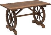 Tuintafel - Balkontafel - Tuinmeubelen - Tafel - Bruin - 113 x B60 x H65 cm