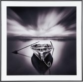Present Time Wanddecoratie Wandering Boat Medium - Zwart - 2x50x50cm - Modern