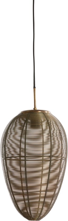 Light & Living Hanglamp Yaelle - Antiek Brons - Ø26cm - Modern - Hanglampen Eetkamer, Slaapkamer, Woonkamer