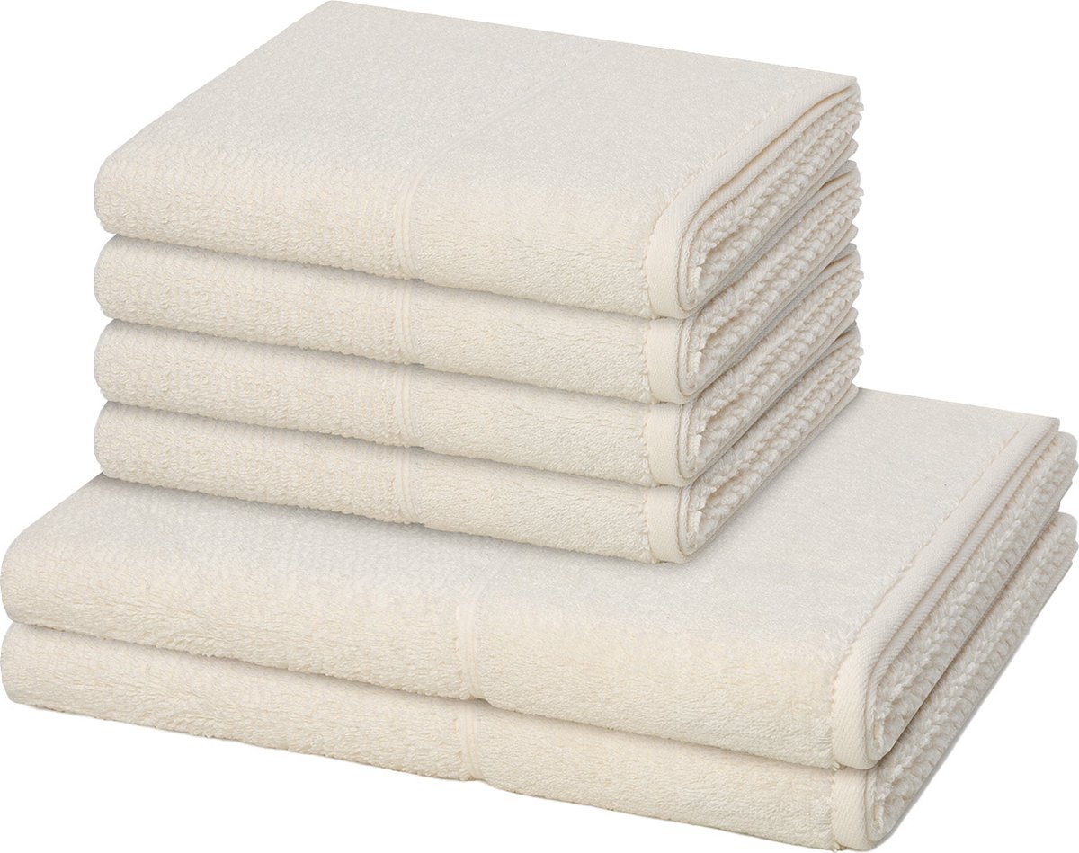 Möve for frottana Sonstiges 4 X handdoek 2 X douchehanddoek - in set 6 pack Pearl