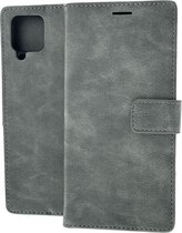 Bookcase Geschikt voor: Samsung Galaxy A42 5G - Grijs - Portemonnee hoesje