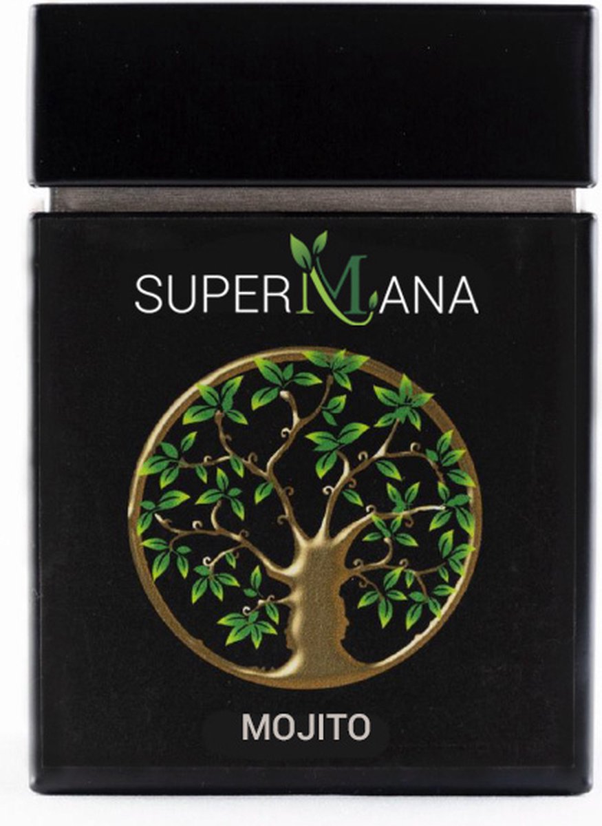 SuperMana thee - Mojito met o.a. groene thee, citroengras, citroenrasp, pepermunt en meer, losse thee.