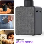 Bluetooth White Noise Speaker Zwart/ Met Geluidseffecten - Numsy White Noise Machine – White Noise Baby – Witte Ruis – Draadloos en Oplaadbaar Muziekdoosje - Slaaptrainer - Slaaphulp - Wekker