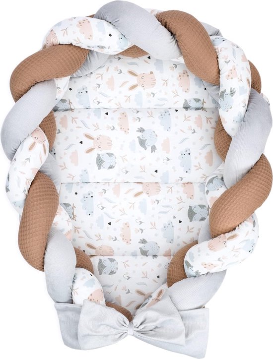 Nacelle Bébé Cocoon Bumper 100% Coton Anti-allergique - Nid Bébé \ Nid Chaud Bébé