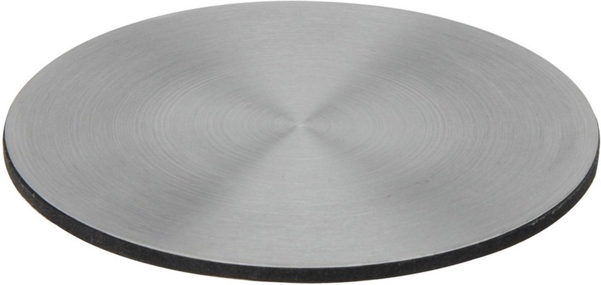 Onderzetters voor glazen - RVS - set van 24x - rond - diameter 10 cm