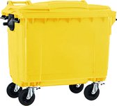 Afvalcontainer 660 liter geel