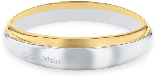 Calvin Klein CJ35000611 Dames Armband - Bangle - Sieraad - Staal - Zilverkleurig - 20 mm breed - 17.5 cm lang