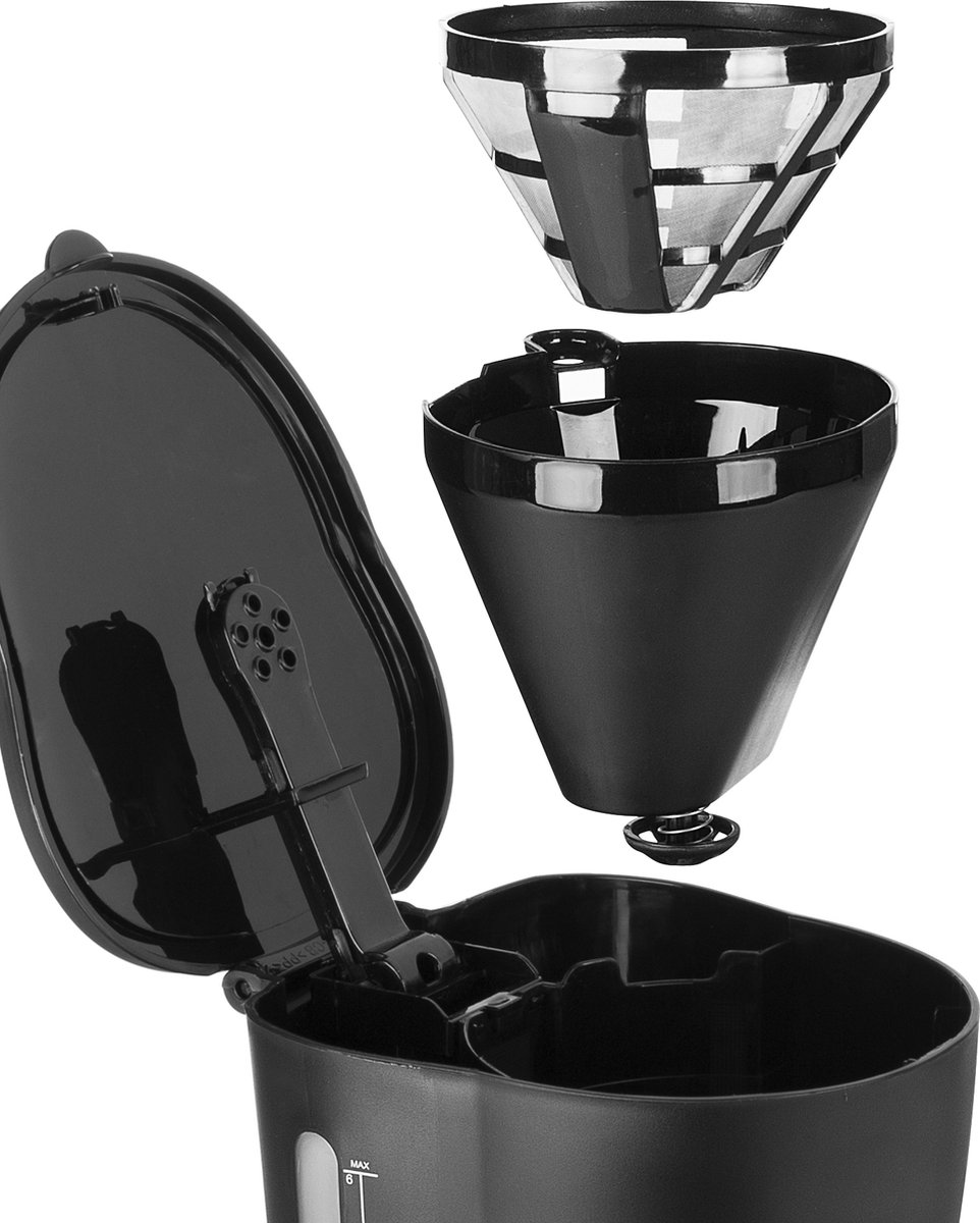 Tristar Koffiezetapparaat filterkoffie 600W - CM-1246 - 0,6L, 6 koppen - Camping geschikt - Zwart - WK thumbnail 4