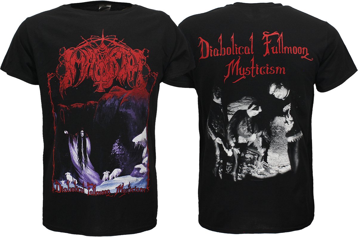 Immortal Diabolical Fullmoon Mysticism T-Shirt - Officiële Merchandise - M