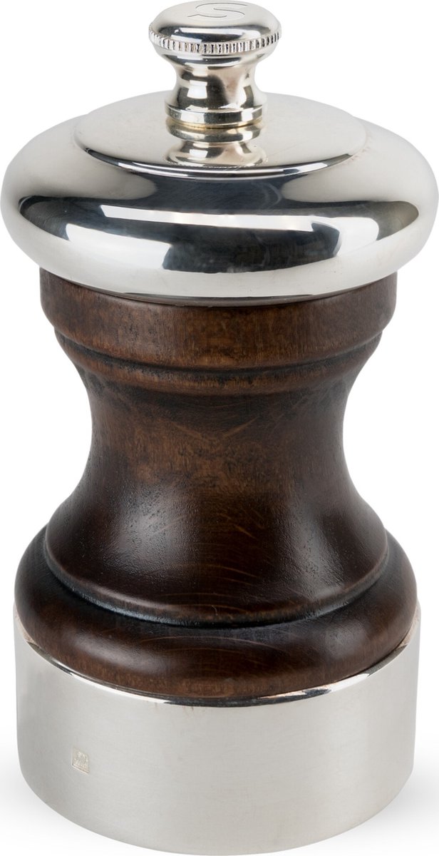 Peugeot Palace Zoutmolen 10 cm - Verzilverd - Hout/metaal