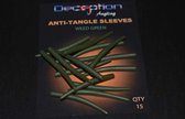 Deception Angling Anti Tangle Sleeves Weed Green