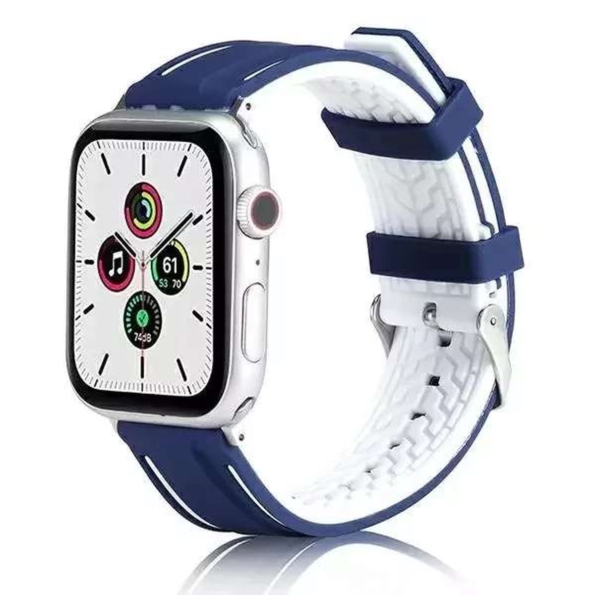Beline Solid Silicone smartwatch band voor Apple Watch 42-44-45-49m