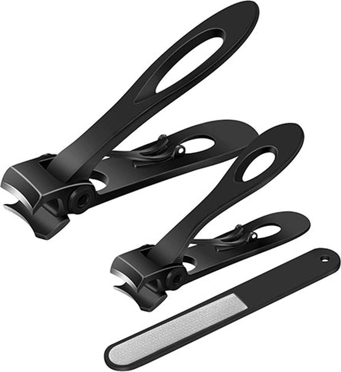 ATTREZZO® Manicure set - metalen case - 4 delig - Nagelknipper - Nagelvijl - Nagelset