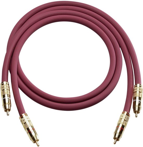 Foto: Oehlbach nf 214 master set bordeaux 0 50m audio kabel 0 5 m 2 x rca