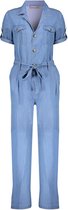 Geisha Pantalon Combinaison En Denim Avec Ceinture 41049 10 Blue Moyen Denim Femme Taille - XL