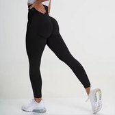 Shapetape High waist sportlegging - Maat M - Zwart - sportbroek - squat proof - sportkleding dames - Yoga kleding dames - hardloopbroek dames - yoga legging dames - Tiktok legging