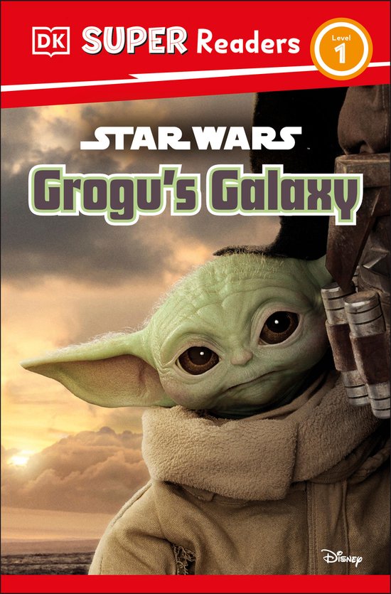 Boekomslag: Star Wars Grogu's Galaxy. Grogu kijkt nieuwsgierig vanuit een bruin gewaad.