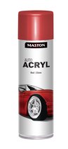 Maston Auto Acryl Spray - Hoogglans - Rood - autolak - 500 ml