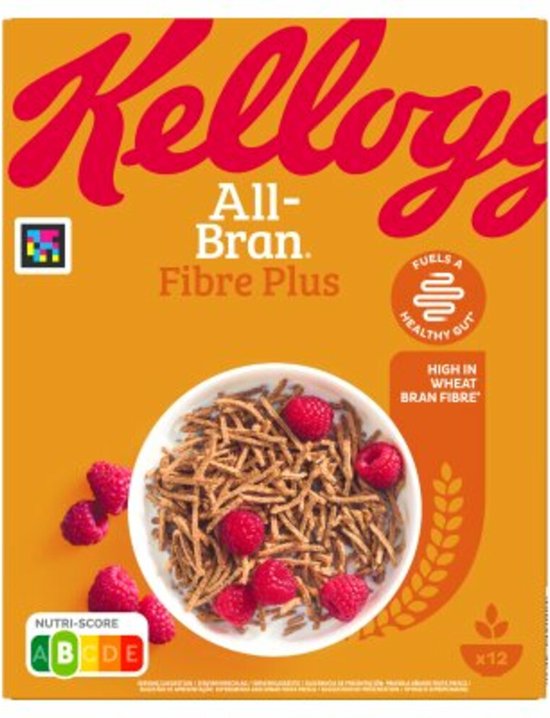 Foto: Kellogg s all bran plus ontbijtgranen 6 pakken 500 gram