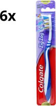 6x Colgate Tandenborstel Zig Zag - Medium - Voordeelverpakking